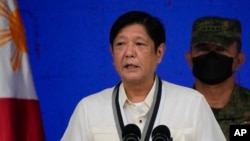 FILE - Ferdinand Marcos Jr., is shown on July 4, 2022, in Manila, Philippines. Marcos on April 8, 2024, called on China to talk more to prevent incidents in the South China Sea. 
