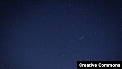 A "shooting star" is seen during the 2012 Quadrantid meteor shower. (<a href="http://www.flickr.com/photos/dshortey/">Flickr</a>)