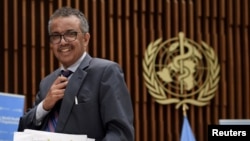 FILE - World Health Organization (WHO) Director-General Tedros Adhanom Ghebreyesus.