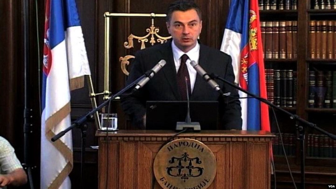 Dejan Šoškić, bivši guverner Narodne banke Srbije na konferenciji za novinare, 2. avgust 2012.