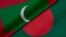 বাংলাদেশ ও মালদ্বীপের পতাকার ফটো-কোলাজ। (অ্যাডোবে স্টক) 