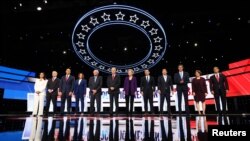 Debat Capres Partai Demokrat AS di Otterbein University, Westerville, Ohio, 15 Oktober 2019. (Foto: dok).