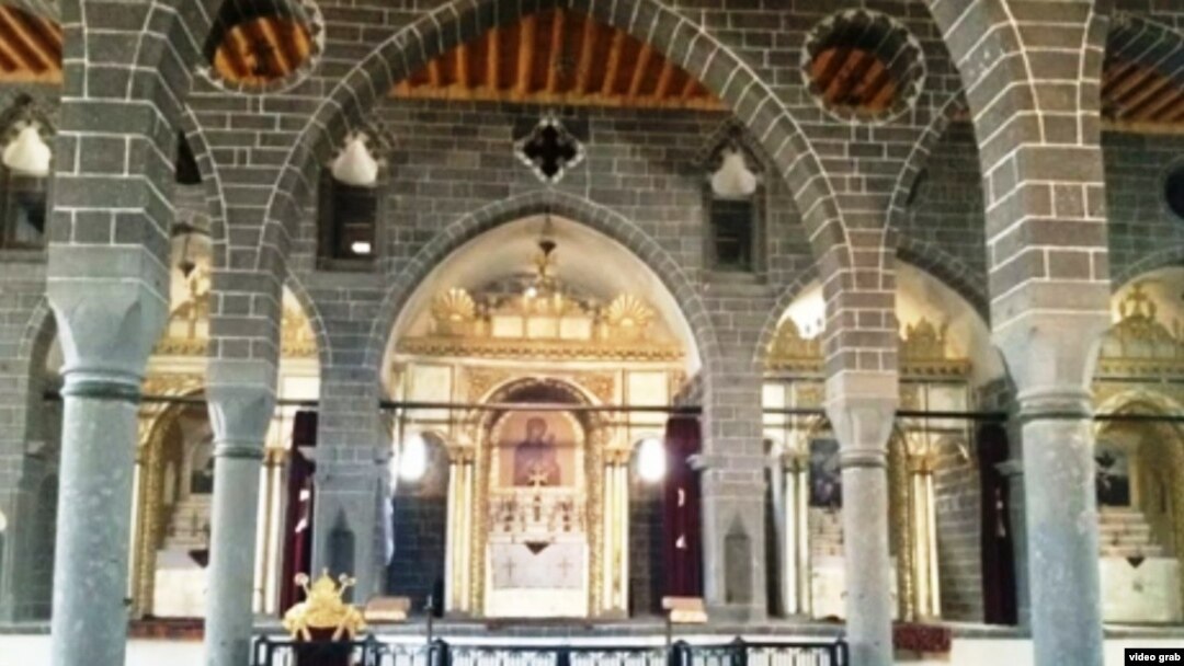 Armanlarning Avliyo Giragos cherkovi, Diyorbakir, Turkiya.