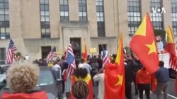 Protest Outside VOA Offices