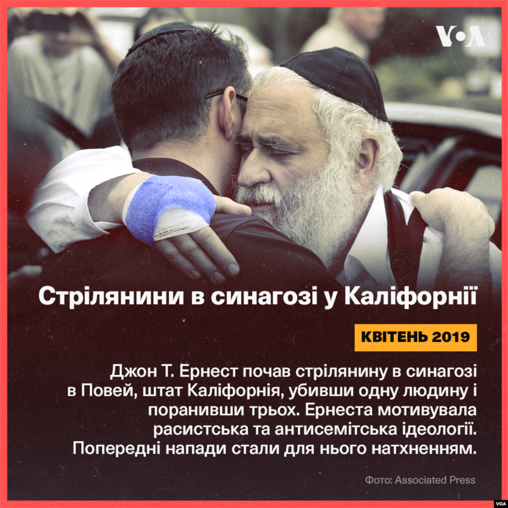 Історія нападів у США, пов&#39;язаних з екстремізмом.&nbsp;