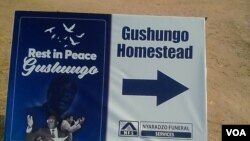 Sign Post for Mugabe Burial