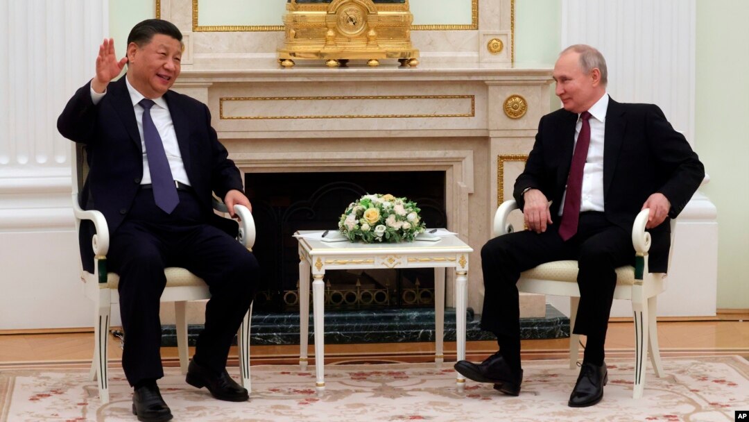 Perezida Xi Jinping w'Ubushinwa na Vladimiri Putin w'Uburusiya