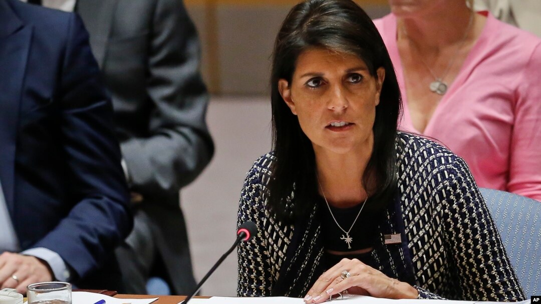 Duta Besar Amerika untuk PBB Nikki Haley (foto: dok). 
