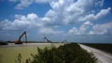 The U.S. Army Corps of Engineers work on the construction of the Everglades Agricultural Area Reservoir, Wednesday, May 15, 2024, in South Bay, Fla.