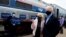 U.S. Democratic presidential candidate and former Vice President Joe Biden and his wife Jill greet supporters as they prepare to board an Amtrak train to begin a campaign train tour in Cleveland, Ohio, Sept. 30, 2020.