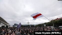 На акции протеста в Минске. 31 мая 2020 г.