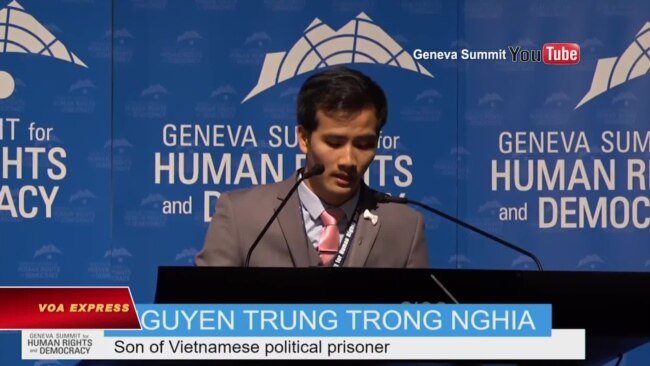 VN bị tố cáo vi phạm tại Thượng đỉnh Nhân quyền ở Geneva