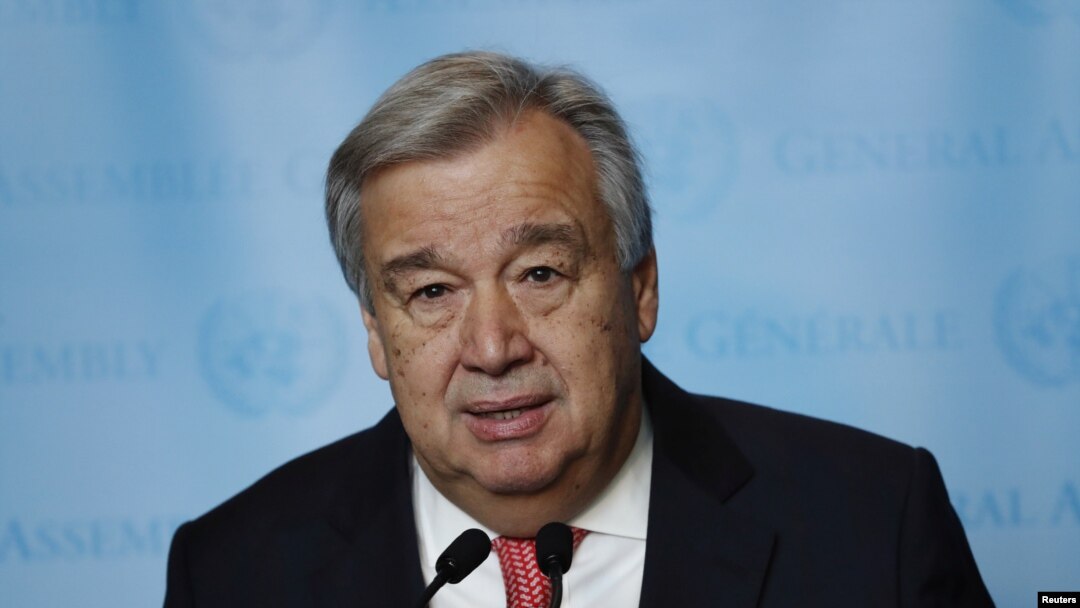 Sekretaris Jenderal PBB yang baru, Antonio Guterres.