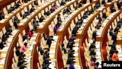 Deputies of Vietnam's National Assembly attend the opening ceremony of the Autumn session in Hanoi, Vietnam October 22, 2018. REUTERS/Kham