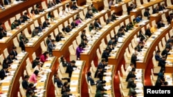 Deputies of Vietnam's National Assembly attend the opening ceremony of the Autumn session in Hanoi, Vietnam October 22, 2018. REUTERS/Kham