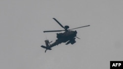 이스라엘 군의 AH-64 아파치 공격 헬리콥터. (자료사진)