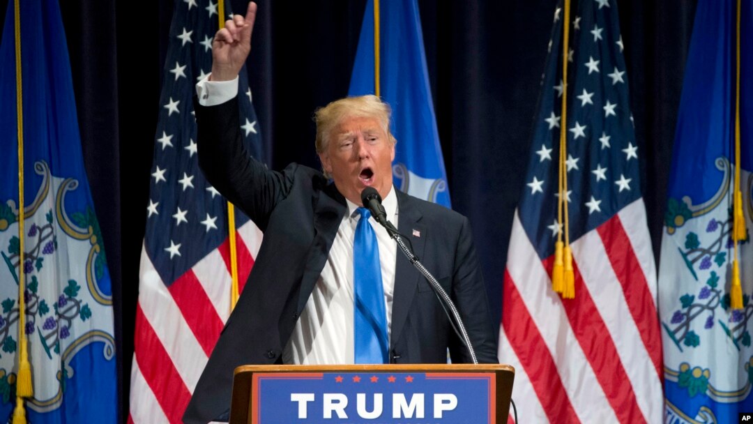 Trump está haciendo campaña de cara a las cinco primarias del martes en estados del noreste.