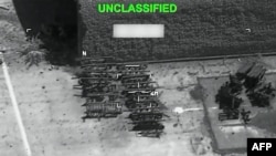 2026년 7월 21일 미 중앙사령부(CENTCOM)가 공개한 영상 캡처 화면으로, 미군이 이란의 군사 시설을 겨냥해 11일 연속 정밀 공습을 감행하고 있다.