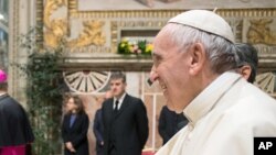 Le pape François à Vatican, 24 mars 2017. 