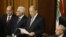 Newly-elected President Michel Aoun (C) gives a speech he takes an oath at the Lebanese parliament in downtown Beirut, Oct. 31, 2016.