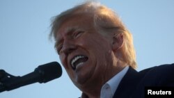 FILE - Former U.S. President Donald Trump speaks during his first campaign rally after announcing his candidacy for president in the 2024 election at an event in Waco, Texas, March 25, 2023. 