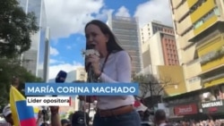 María Corina Machado se une a las marchas en Caracas