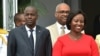 FILE - Haitian President Jovenel Moise and first lady Martine Moise are seen at the National Palace in Port-au-Prince, Haiti, May 23, 2018. 