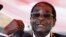 Zimbabwe's President Robert Mugabe addresses the crowd gathered to commemorate Heroes Day in Harare, Aug. 12, 2013. 