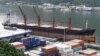 대북제재 위반을 이유로 미국 정부가 억류해 매각 처리한 북한 선박 와이즈 어네스트 호가 지난 6월 미국령 사모아의 수도 파고파고 항구에 계류돼 있다.