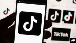 FILE - The TikTok logo is seen on a cell phone in an illustration photo taken Oct. 14, 2022, in Boston, Massachusetts.