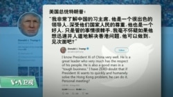 VOA连线(莫雨)： 特朗普认为习近平应与香港抗议者见面解决困局