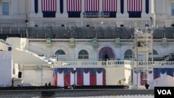 Le Capitole où se tiendra la cérémonie d'investiture de Donald Trump .