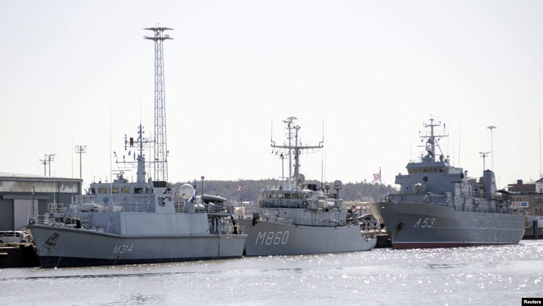 NATO warships arrive on Finnish coast to train with Finns, in Turku