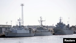 Корабли НАТО во время учений на Балтике.