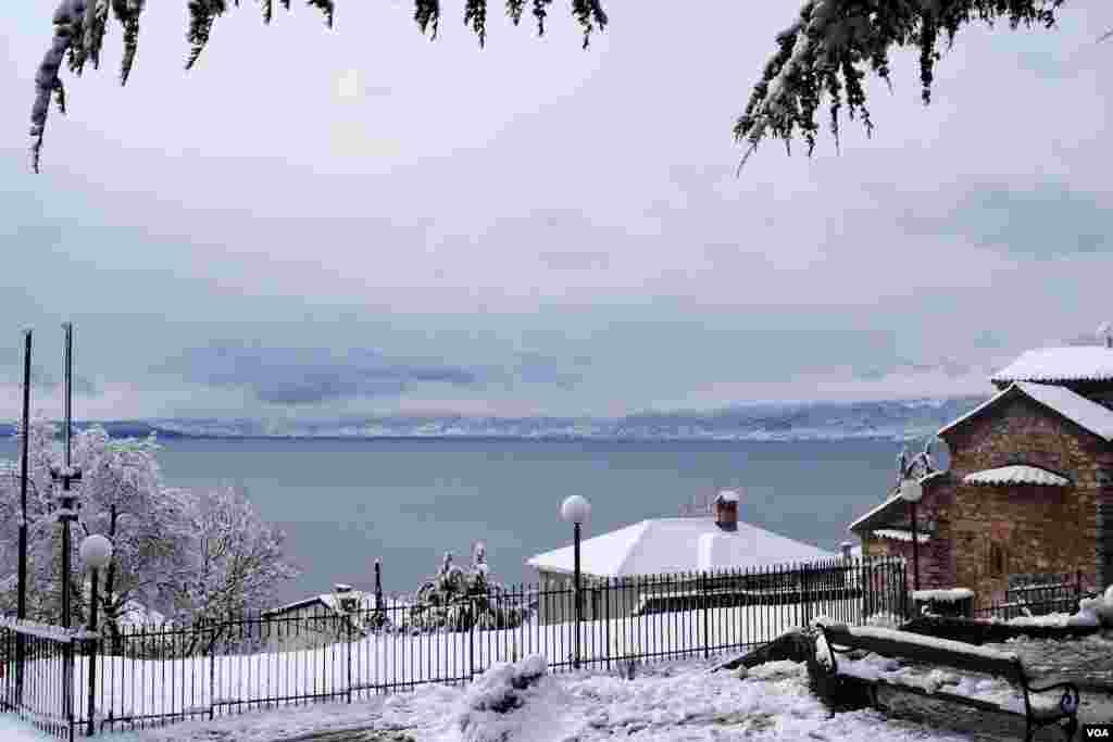 Ohrid under snow