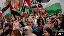 Protest protiv predstavnice Izraela u Malmeu, 9.maj 2024. (Ida Marie Odgaard / TT NEWS AGENCY / AFP