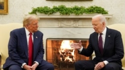 Presiden Joe Biden bertemu dengan Presiden terpilih Donald Trump di Ruang Oval Gedung Putih, , Washington, D.C., Rabu, 13 November 2024. (Evan Vucci/AP)