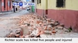 VOA60 World- 6.6-magnitude earthquake kills 5 in Guatemala