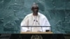 Le ministre malien des Affaires étrangères Abdoulaye Diop s'adresse à la 78e Assemblée générale des Nations Unies au siège de l'ONU à New York, le 23 septembre 2023.