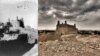 Ancient Arabia: Qasr (Castle) Mard, Dumat Al-Jandal, in northwestern Saudi Arabia. Built before 272 CE, it commanded the ancient city of Adumato (L) 2007. Library of Congress (R) CC/Nora Ali.