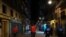 FILE - Police officers patrol a street before closing all bars and restaurants at 10 p.m. due to the new measures to prevent the spread of the coronavirus, in Pamplona, northern Spain, Oct. 16, 2020. (AP)