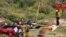 Members of a rescue team work at a site where three bodies were found in the state of Baja California, where one American and two Australian tourists were reported missing, in La Bocana, Mexico, May 3, 2024.