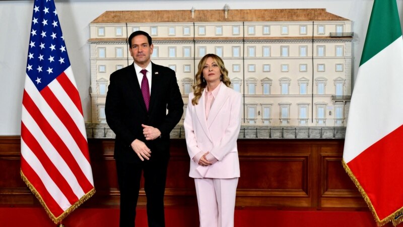 مارکۆ ڕوبیۆ لەگەڵ سەرۆک وەزیرانی ئیتالیا کۆدەبێتەوە