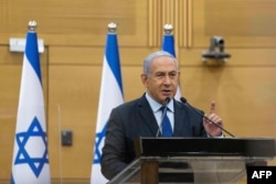 بنیامین نتانیاهو، نخست‌وزیر پیشین اسرائیل و رهبر حزب لیکود