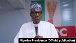 Le président Buhari annonce son intention de se présenter à la réélection en 2019 le 9 avril 2018.