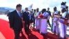 Presiden China, Xi Jinping tiba di Chennai, India, Jumat, 11 Oktober 2019. (Foto: Kemenlu India via AP)