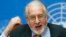 Paulo Pinheiro, chairperson of the International Commission of Inquiry on Syria talks to media during a news conference in Geneva, Sept. 16, 2013.