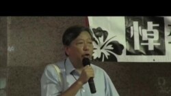 香港人在鬧市舉辦李旺陽被自殺追思會