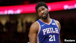 Joel Embiid , Atlanta, le 23 mars 2019.