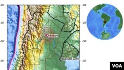 El sismo se sintió en Buenos Aires, capital argentina, en el barrio de San Isidro, llegaron a desalojar un Tribunal.